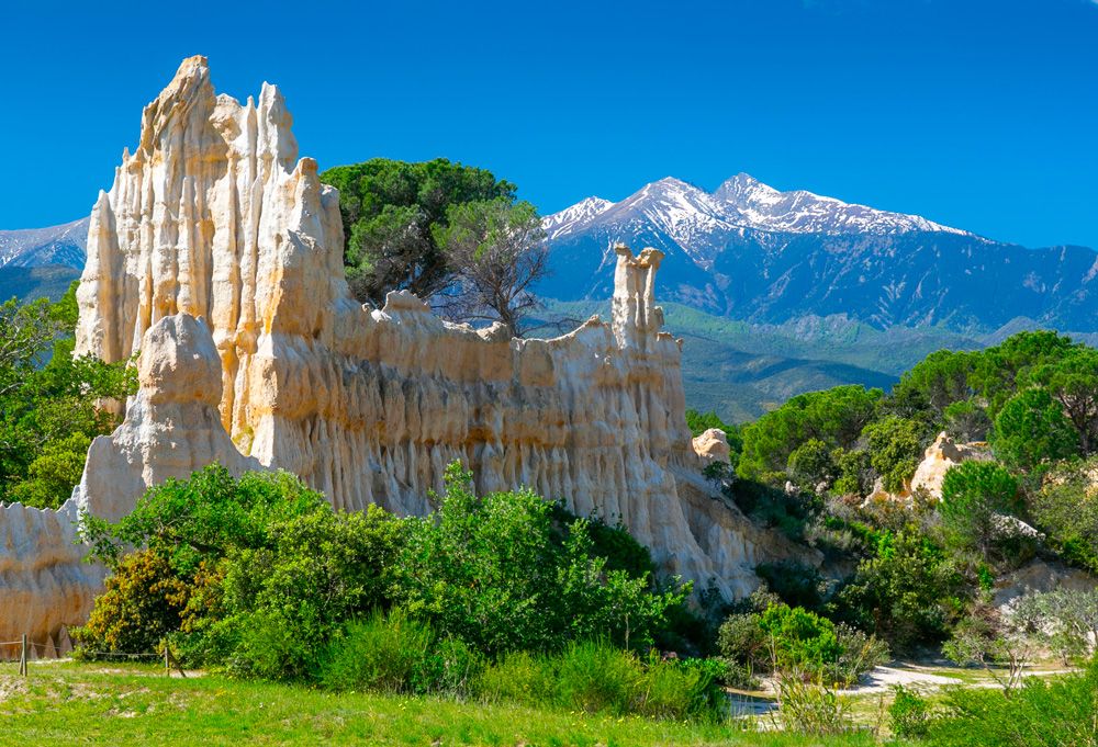 Le site des orgues d'ille sur tet en roussillon conflent dans les pyrénées orientales