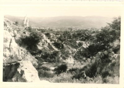 vue sur le site des orgues et Ille sur Têt en roussillon conflent en 1958