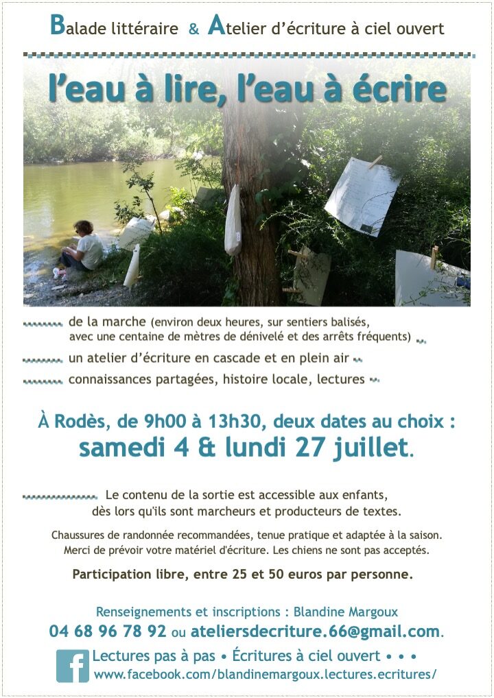 ATELIER D'ECRITURE EN BALADE