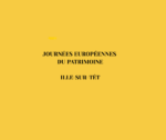 JOURNEES EUROPEENNES DU PATRIMOINE